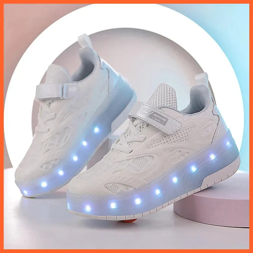 Two Wheels Roller Skate Shoes For Boys Girls