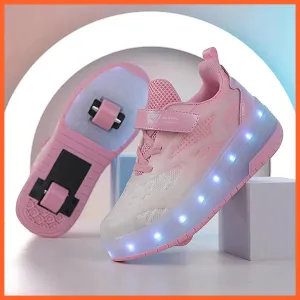 Two Wheels Roller Skate Shoes For Boys Girls