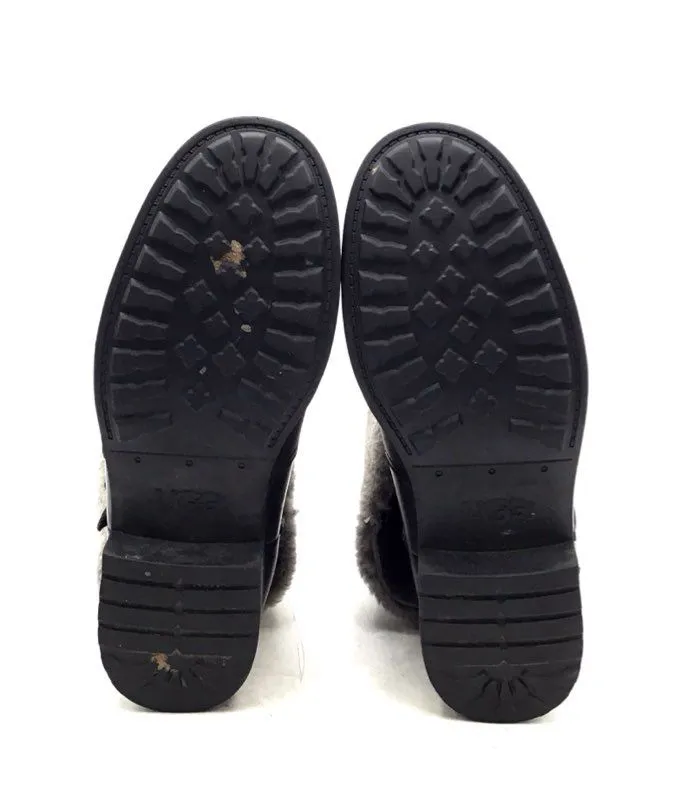 UGG Women's Chyler 1012524 Black Round Toe Ankle Shearling Style Boots - Sz 9.5