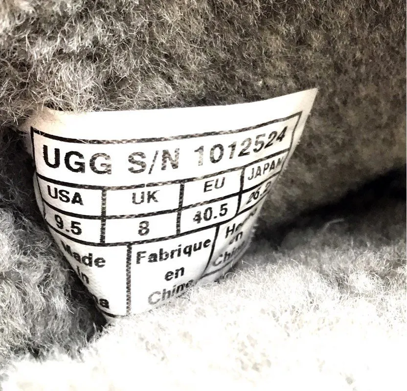 UGG Women's Chyler 1012524 Black Round Toe Ankle Shearling Style Boots - Sz 9.5