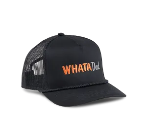WhataDad Black Trucker Hat