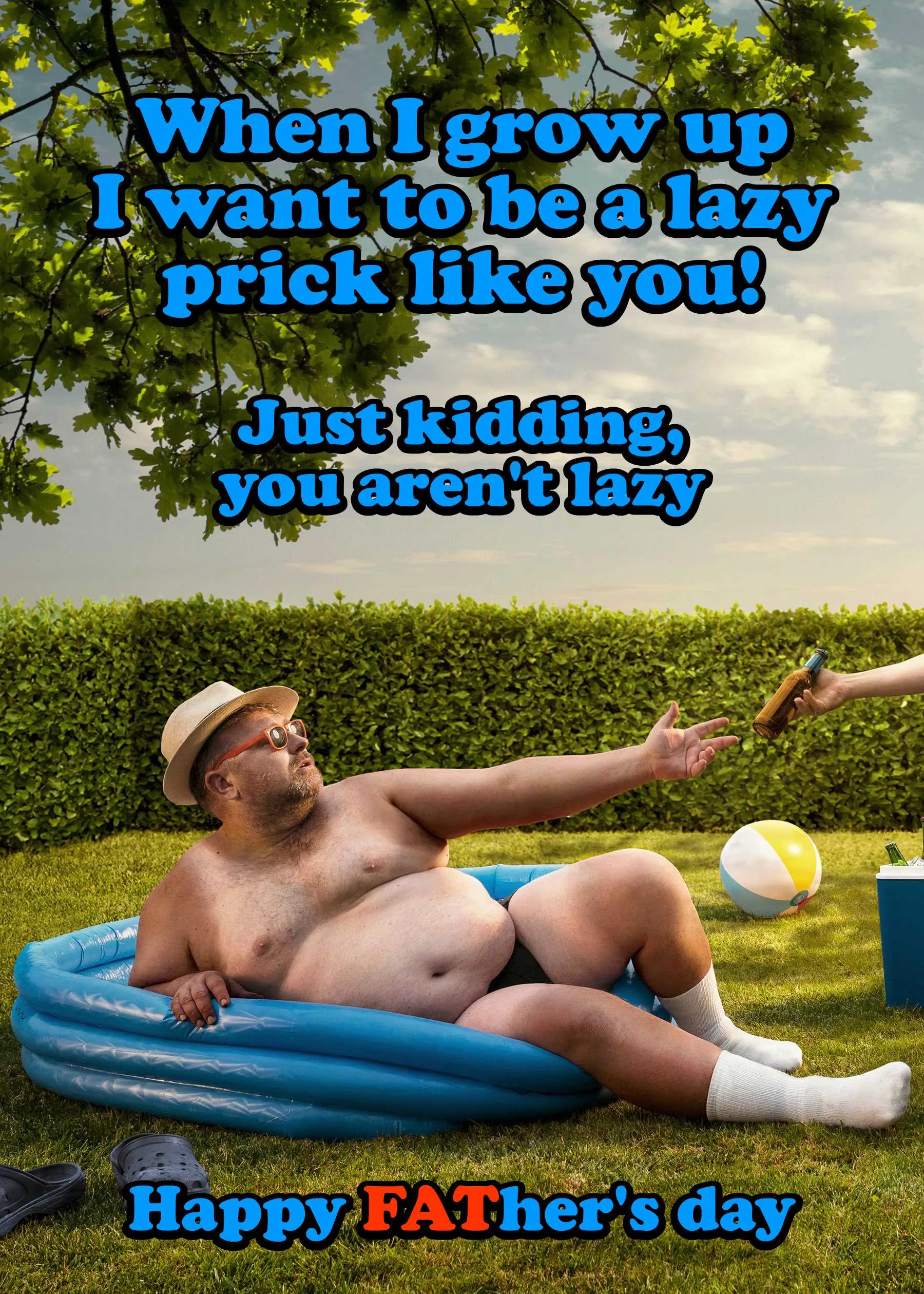 When I Grow Up Funny Fathers Day Card