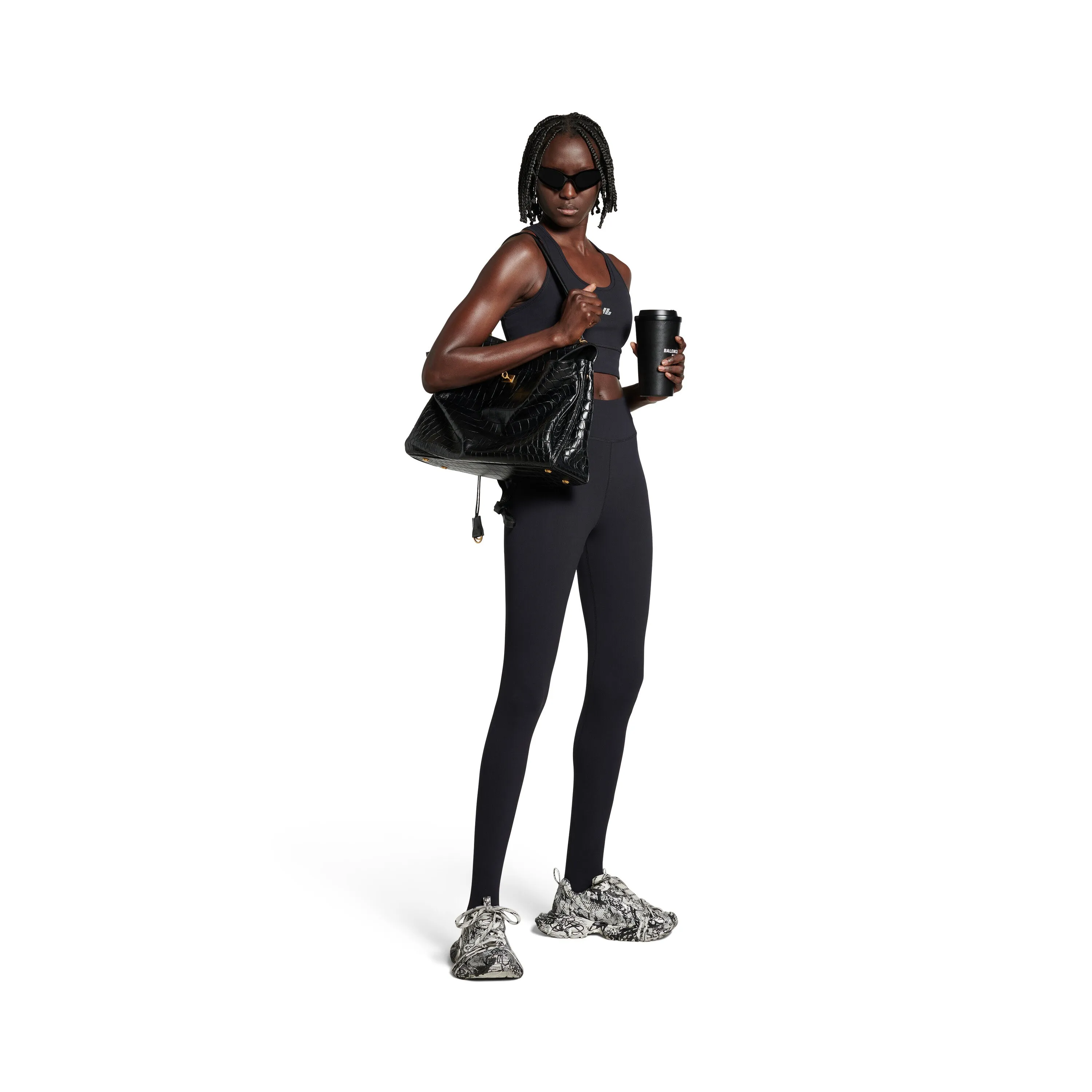 Women's 3XL Extreme Graffiti Trainers In White/Black