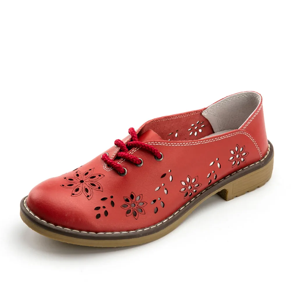 Women's Autumn Genuine Leather Oxfords