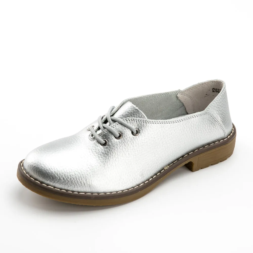 Women's Autumn Genuine Leather Oxfords