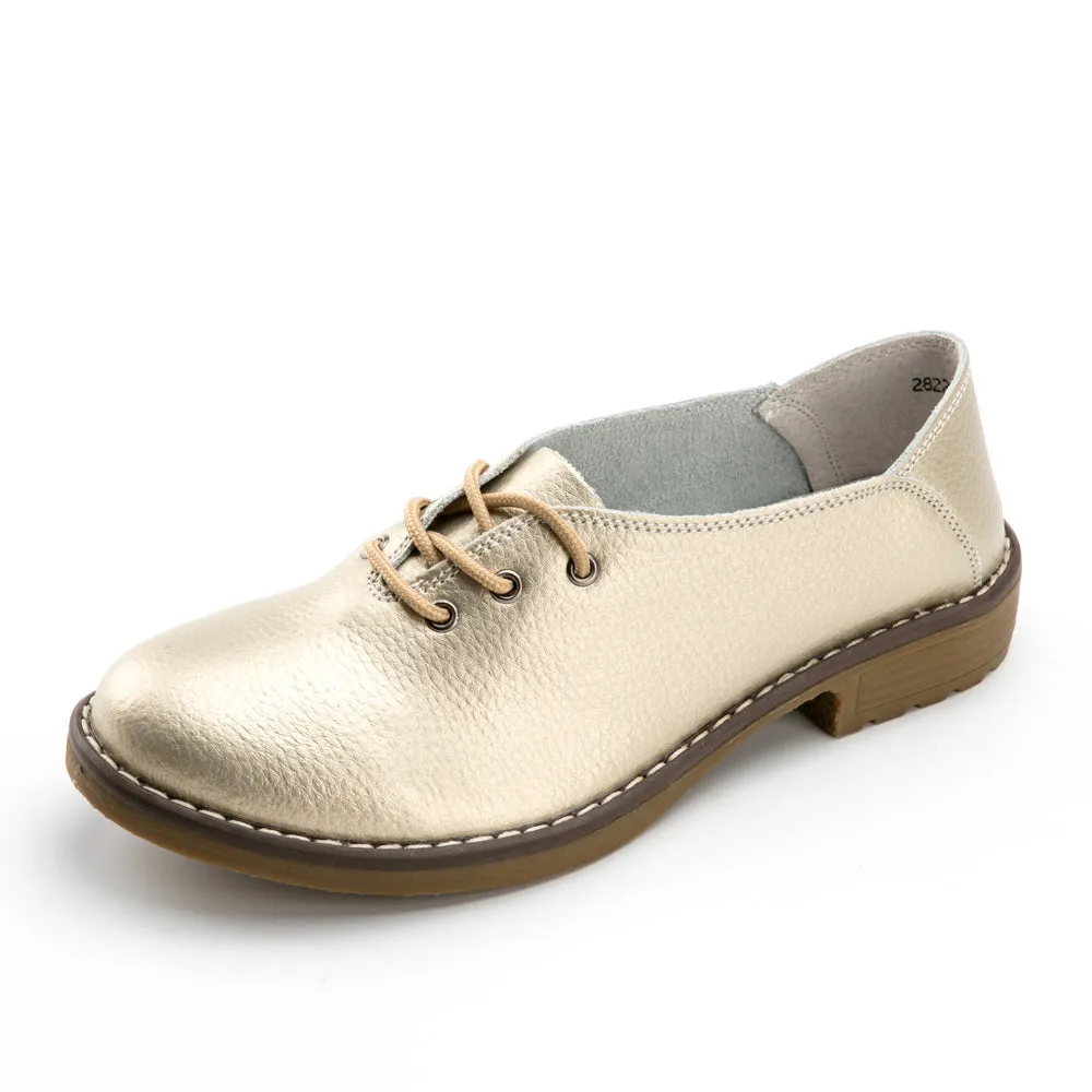 Women's Autumn Genuine Leather Oxfords