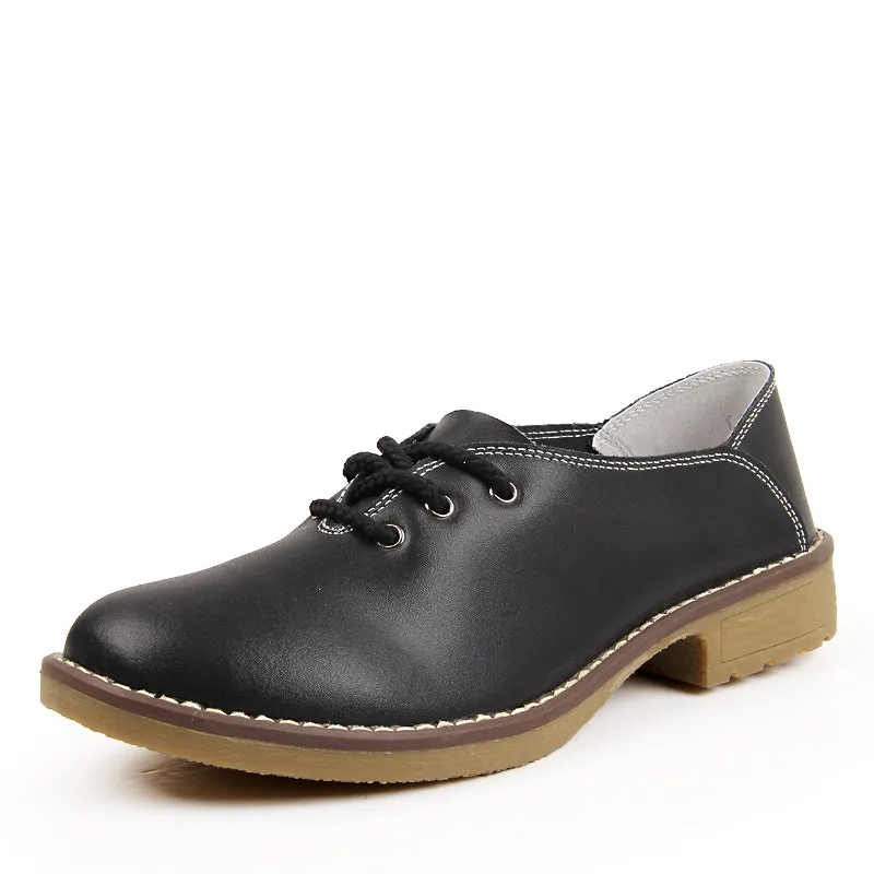 Women's Autumn Genuine Leather Oxfords
