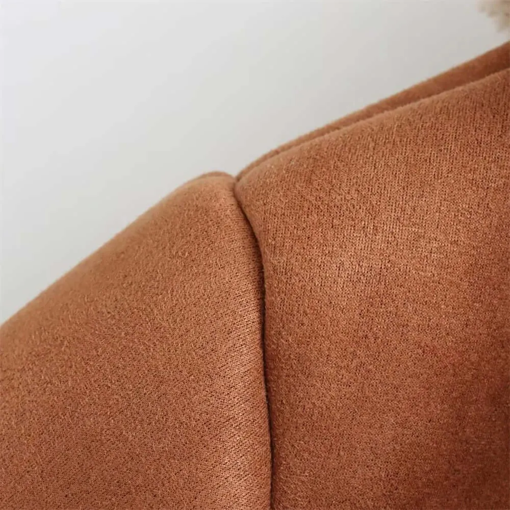Women's Faux Suede Shearling Coat